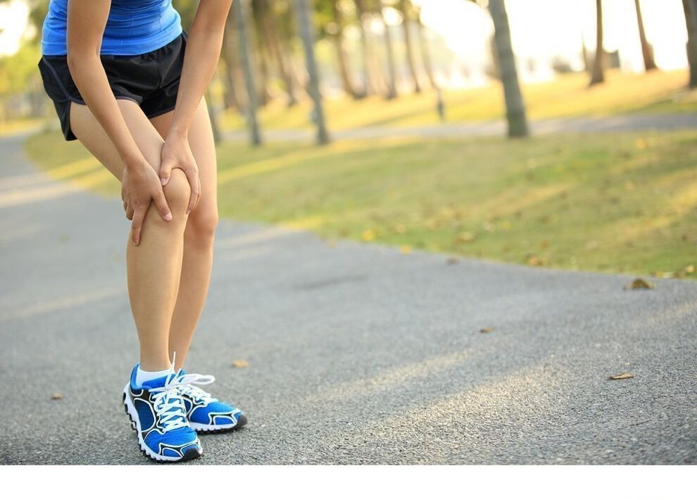 Knee pain with legs of the legs